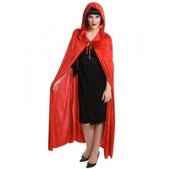 Cape Red Velvet with hood ADULT BUY